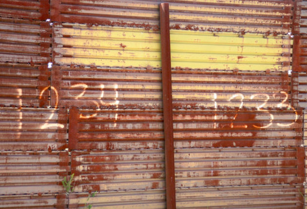 Corrugated Steel Fence
